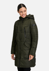 Steppjacke mit Kapuze / Detailbild