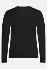 Basic-Strickpullover mit Rundhalsausschnitt / Rückseite