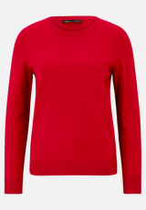 Basic-Strickpullover mit Rundhalsausschnitt / Vorderseite