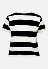 Ringelshirt mit Tunnelzug / Rückseite