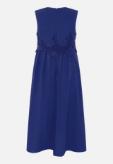 Midikleid mit V-Ausschnitt / Rückseite
