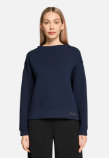Sweatshirt mit Stehkragen / Modellfoto Vorderseite