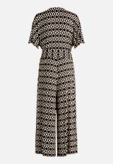 Eleganter Jumpsuit  mit grafischem Muster / Rückseite