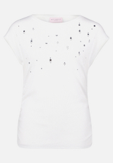 Casual-Shirt mit Rippenstruktur / Vorderseite