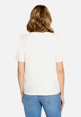 Basic Shirt mit Placement / Modellfoto Rückseite