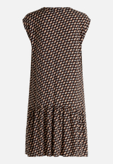 Tunika-Kleid  mit Volants / Rückseite