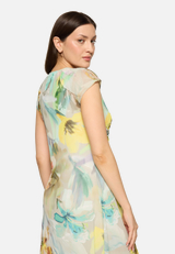 Mesh-Kleid mit Raffung / Detailbild