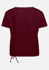 T-Shirt  strukturiert mit Bindedetail  / Rückseite
