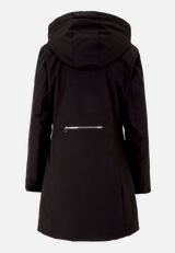 Outdoorjacke mit abnehmbarer Kapuze / Rückseite