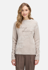 Strickpullover mit Jacquard / Modellfoto Vorderseite