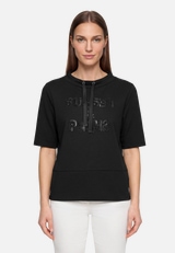 Sweatshirt mit Stehkragen / Modellfoto Vorderseite