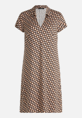 Blusenkleid mit grafischem Muster  / Vorderseite