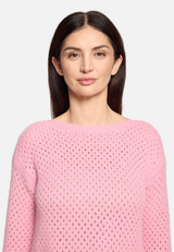 Lochstrick-Pullover langarm / Detailbild
