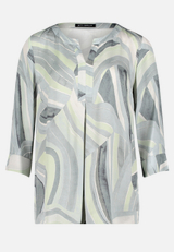 Schlupfbluse mit Muster / Vorderseite