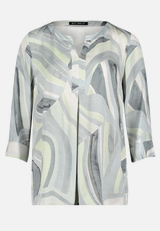 Schlupfbluse mit Muster / Vorderseite