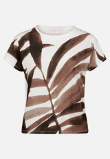 Strukturshirt mit U-Boot-Ausschnitt / Vorderseite