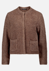 Grobstrickjacke mit Lurexfaden / Vorderseite