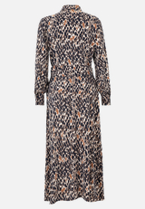 Hemdblusenkleid mit Bindegürtel / Rückseite