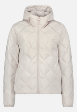 Leichte Steppjacke  mit Kapuze  / Vorderseite