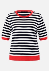 Basic-Pullover mit Streifen / Vorderseite