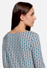 Shirt  3/4 Arm mit grafischem Muster / Detailbild