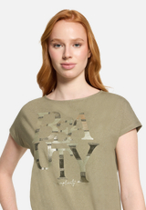Halbarm-Shirt mit Schleifenknoten / Detailbild