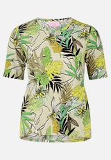 Basic Shirt mit Blumenprint / Vorderseite