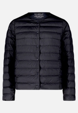 Daunen-Steppjacke mit Rundhalsausschnitt / Vorderseite
