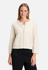 Blazer-Jacke mit Taschen / Modellfoto Vorderseite