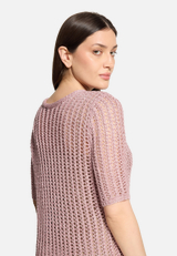 Strickpullover mit Lochmuster / Detailbild