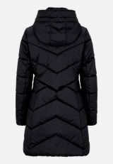 Outdoorjacke mit abnehmbarer Kapuze / Rückseite