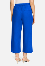 Leinenhose unifarben / Modellfoto Rückseite