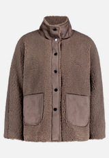 Outdoorjacke mit Plüsch / Vorderseite
