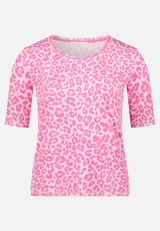 Basic Shirt mit Rippenstruktur / Vorderseite