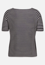 Gestreiftes T-Shirt  mit Rundhalsausschnitt  / Rückseite