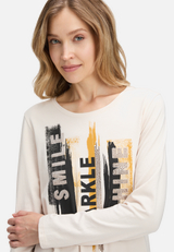 Basic Shirt mit Placement / Detailbild