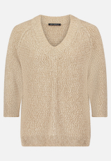 Strickpullover mit Struktur / Vorderseite