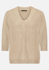 Strickpullover mit Struktur / Vorderseite