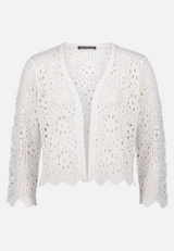 Sommer-Strickjacke mit 3/4 Arm / Vorderseite