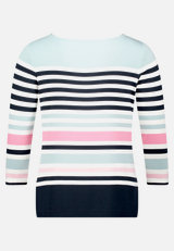 Basic Shirt mit U-Boot-Ausschnitt / Rückseite
