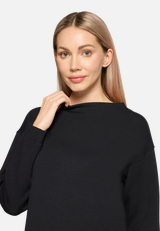 Sweatshirt mit Stehkragen / Detailbild