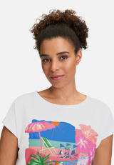 Basic Shirt mit Aufdruck / Detailbild