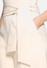 Eleganter Jumpsuit mit Bindegürtel / Detailbild