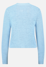 Strick-Cardigan mit aufgesetzten Taschen / Rückseite
