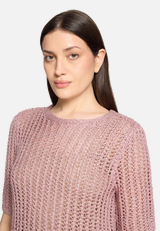 Strickpullover mit Lochmuster / Detailbild