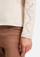 Strickpullover mit Schmucksteinen / Detailbild
