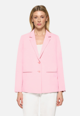 Longblazer mit Reverskragen / Modellfoto Vorderseite