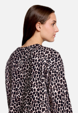 Leo-Pullover  mit Rundhalsausschnitt  / Detailbild