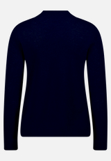 Kaschmir-Pullover mit Stehkragen / Rückseite