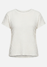 Strukturshirt mit U-Boot-Ausschnitt / Vorderseite